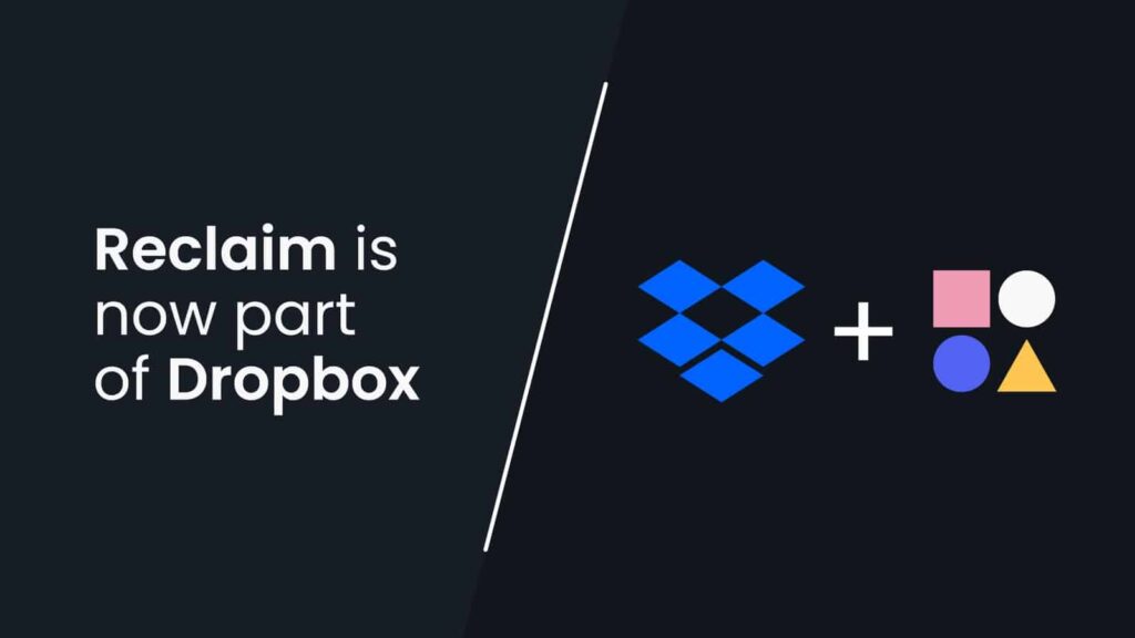 Reclaim.ai rejoint Dropbox pour révolutionner la productivité