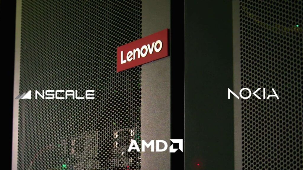 Nscale, Lenovo, AMD et Nokia redéfinissent l'infrastructure pour l'IA avec durabilité et évolutivité