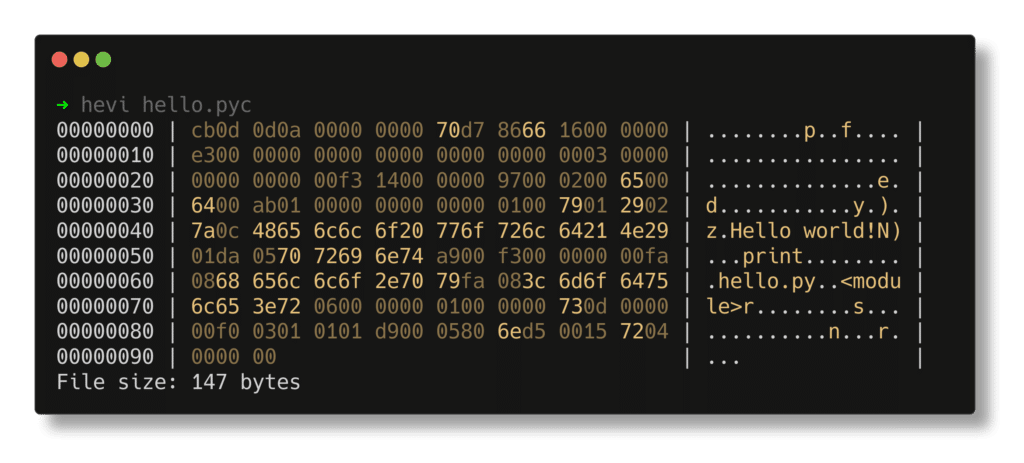 Hevi : Un visualiseur hexadécimal élégant et fonctionnel