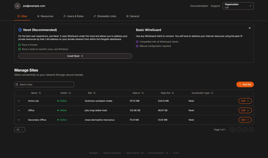 Pangolin : une alternative autohébergée aux tunnels Cloudflare avec contrôle d'accès