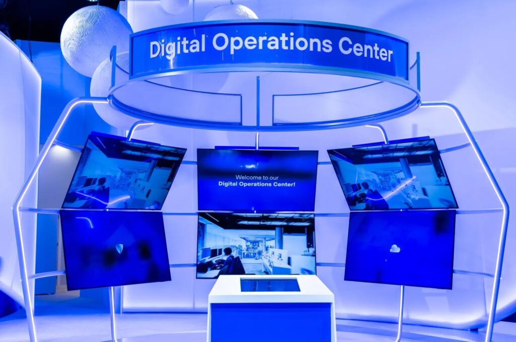 Téléfónica recrée son Centre d'Opérations Digitales au MWC pour démontrer sa capacité en cybersécurité.