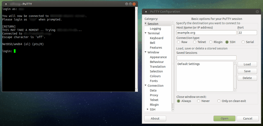 PuTTY, le client SSH multiplateforme vétéran que vous pouvez également utiliser sous Linux