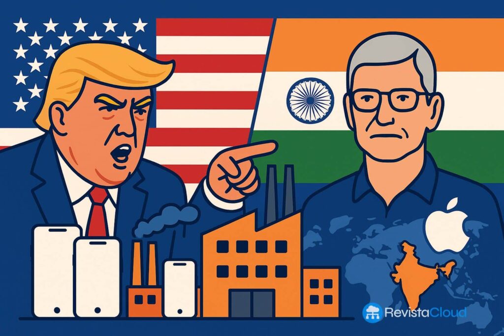 Apple dans le viseur : Trump intensifie son offensive contre la fabrication de l'iPhone en Inde.