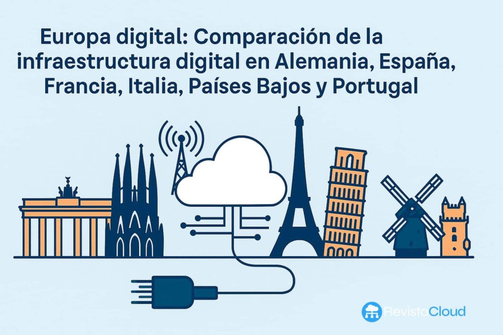 Europe numérique : comparaison de l'infrastructure numérique en Allemagne, Espagne, France, Italie, Pays-Bas et Portugal