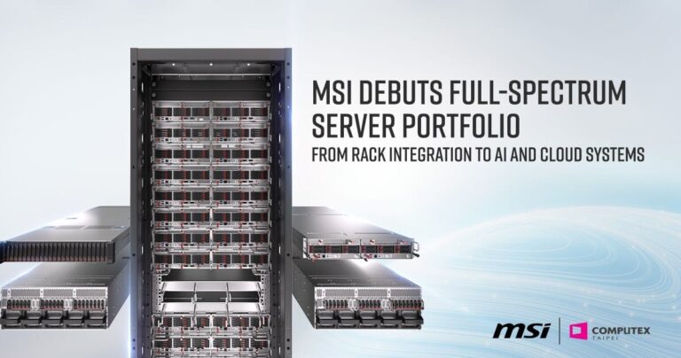 MSI présente son portfolio le plus complet de serveurs à Computex 2025 : de l'intégration en rack aux systèmes IA et cloud
