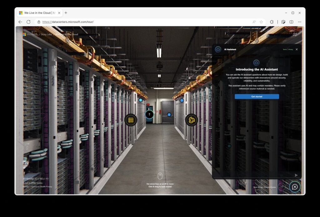 Microsoft ouvre les portes de son cloud avec une visite virtuelle de ses centres de données.