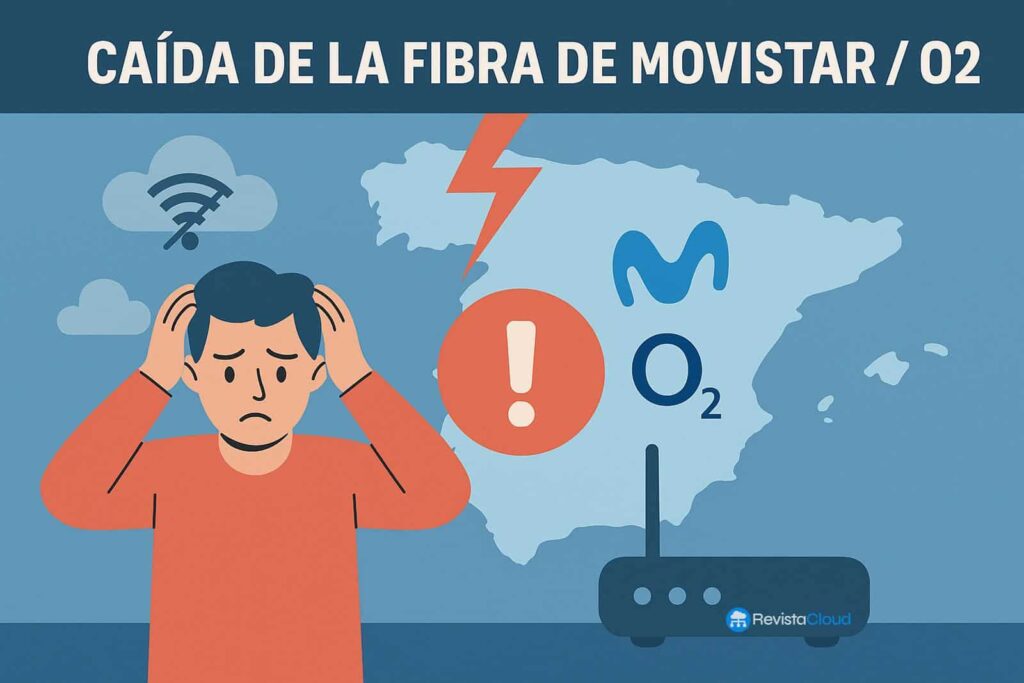 Panne massive du réseau en fibre de Movistar et O2 affecte le 112 et de nombreuses communautés en Espagne.