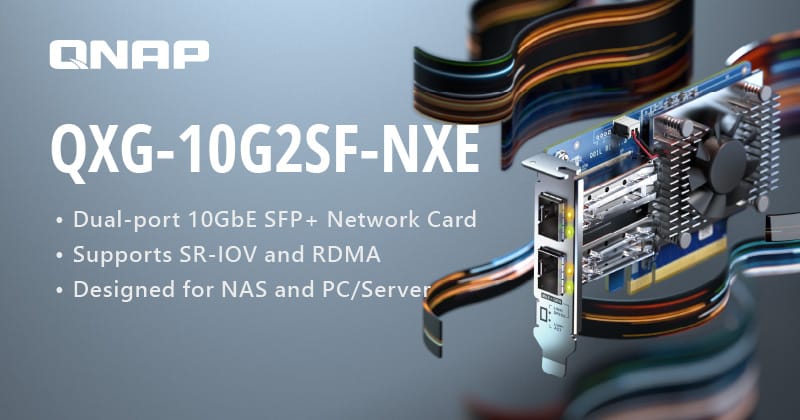 QNAP lance une nouvelle carte réseau 10GbE avec support SR-IOV et RDMA : haute performance pour NAS et virtualisation.