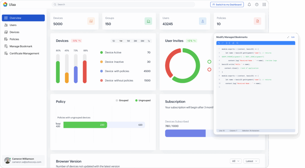 Zoho lance Ulaa Enterprise : un navigateur d'entreprise qui renforce la cybersécurité dès le premier clic