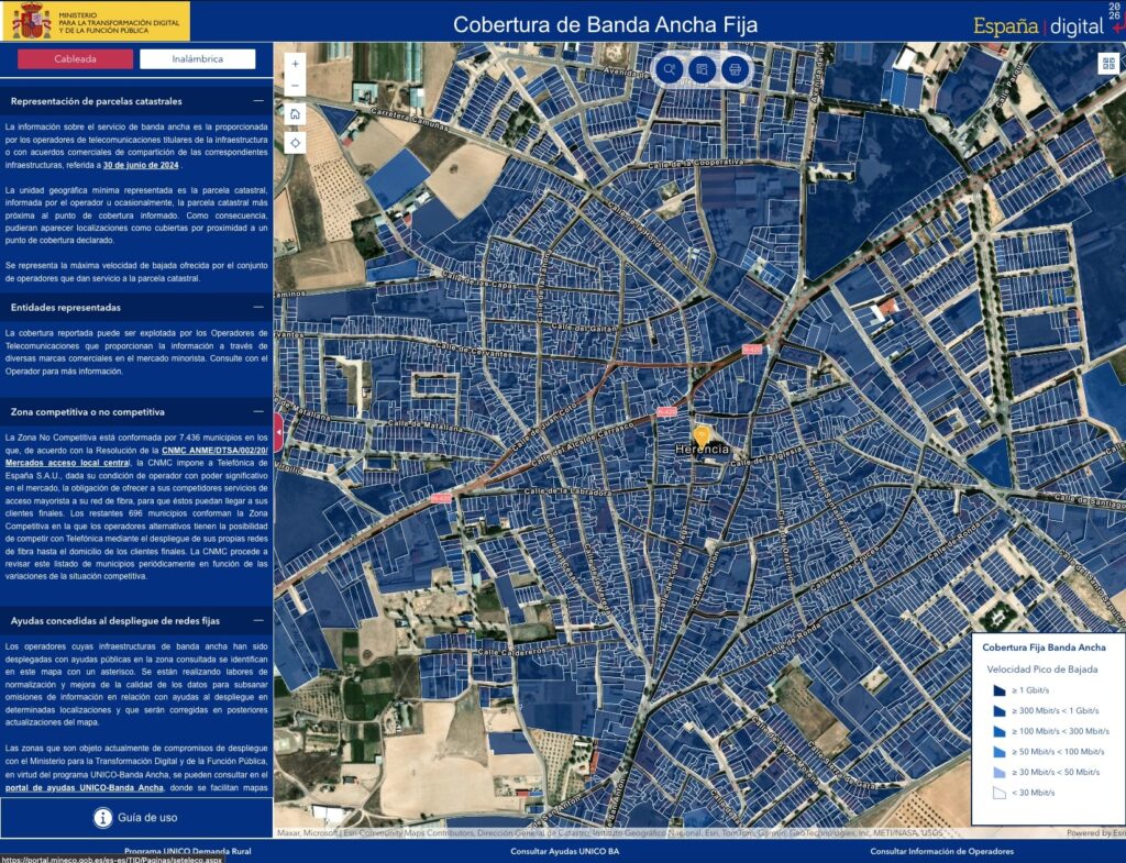 L'Espagne renforce son leadership européen en connectivité : le ministère présente la carte la plus complète de la couverture en fibre et en 5G.