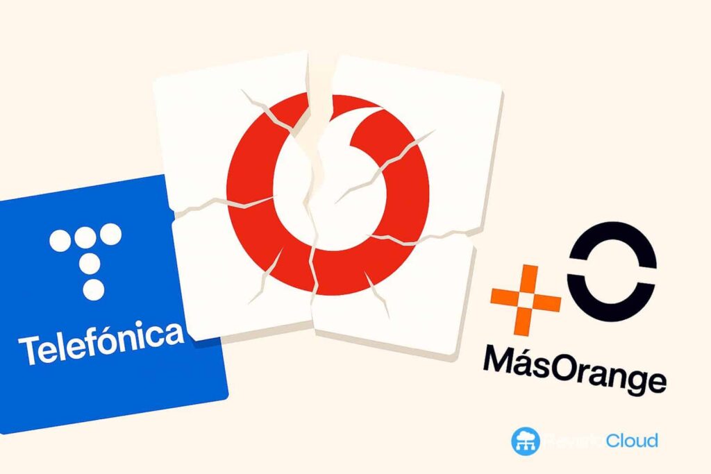 Téléfonica et MásOrange étudient un accord pour se partager Vodafone Espagne et reconfigurer le marché des télécommunications.