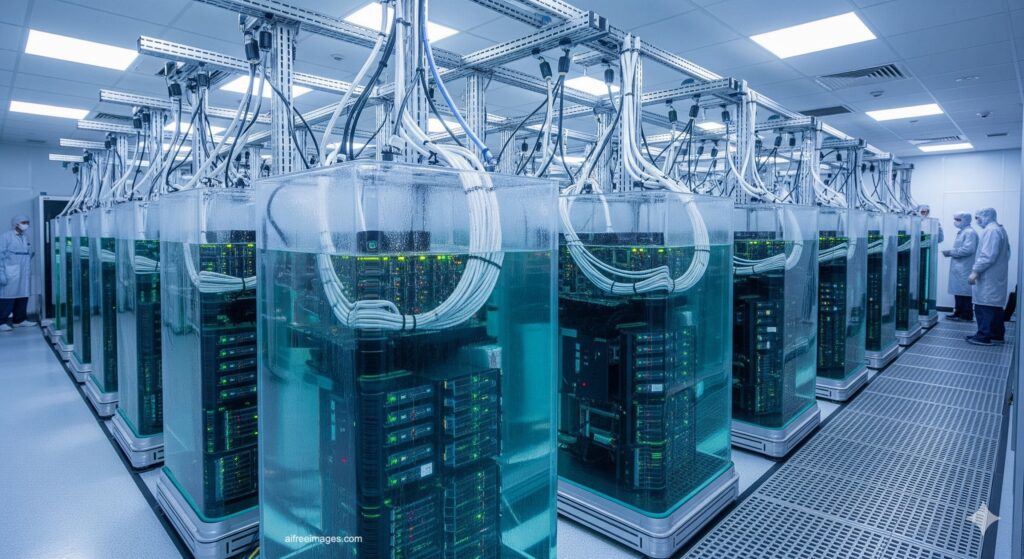 Refroidissement par immersion dans les centres de données : de technologie exotique à inévitabilité