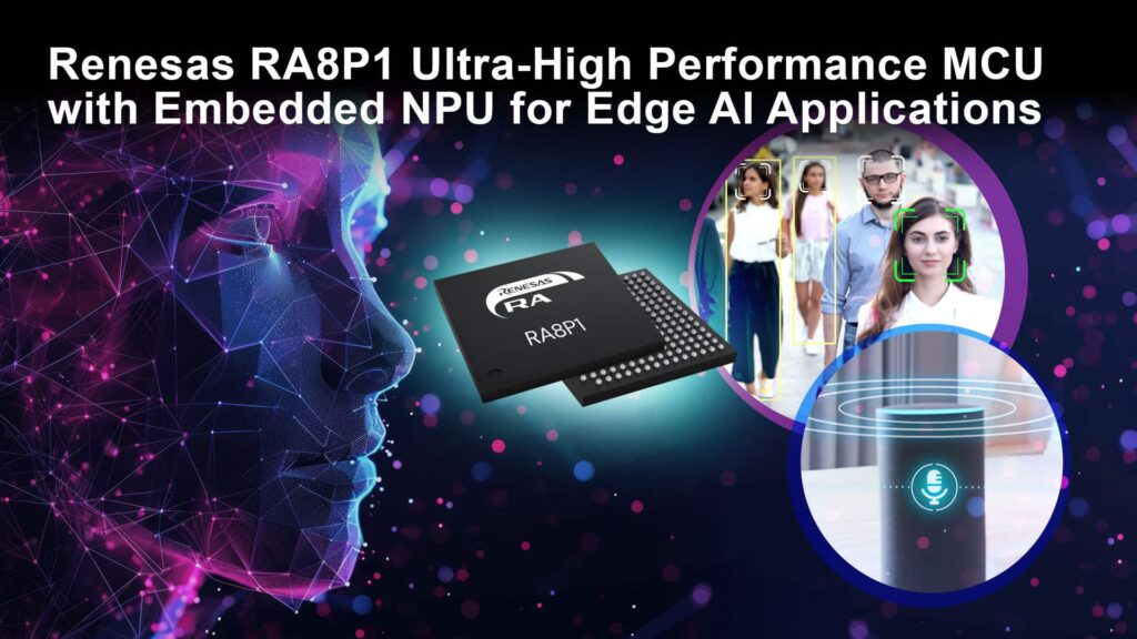 Renesas redéfinit les performances des microcontrôleurs avec les nouveaux RA8P1 à 1 GHz et une accélération pour l'intelligence artificielle