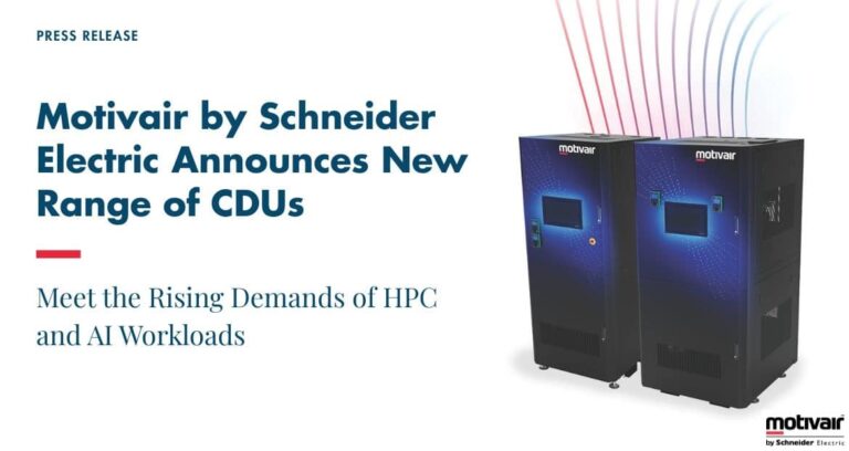 Schneider Electric renforce son engagement en la réfrigération liquide avec de nouveaux CDU conçus pour « l'ère de l'IA »