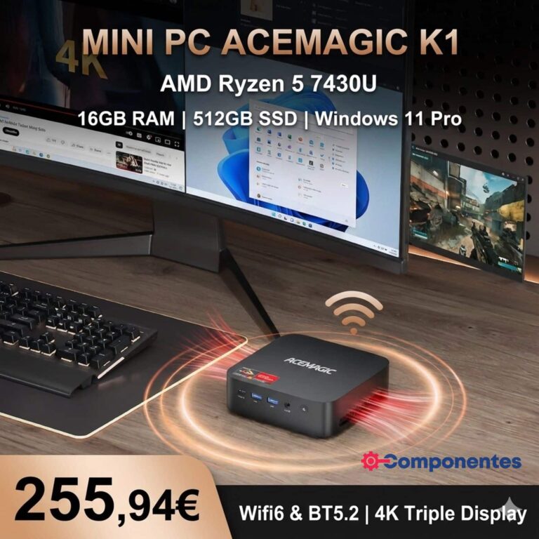 AceMagic K1 en oferta : un Mini PC avec Ryzen 5 et triple écran 4K