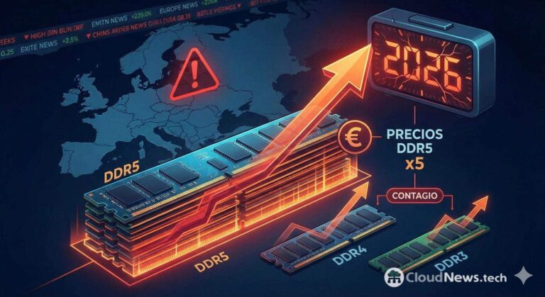 La RAM explose en Europa : la DDR5 « quintuplie » les prix dans certains cas et 2026 prévoit plus de tension