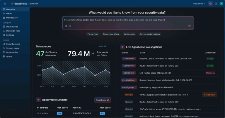 Databricks entre en cybersécurité avec Lakewatch, son nouveau SIEM agnostique et ouvert