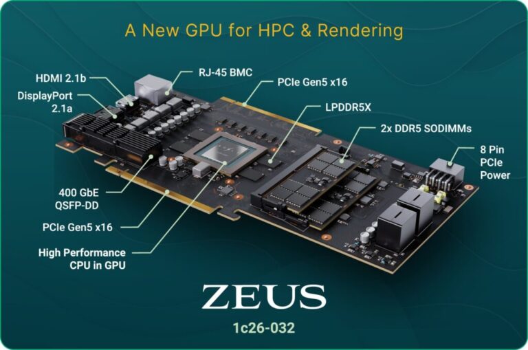 Bolt Graphics fait un pas important avec Zeus, son GPU pour HPC et rendu