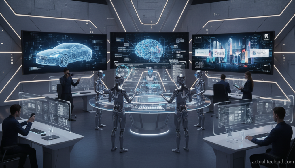Adobe NVIDIA WPP : les agents IA prennent le marketing 1 Agents IA Adobe NVIDIA WPP orchestrant des campagnes marketing autonomes