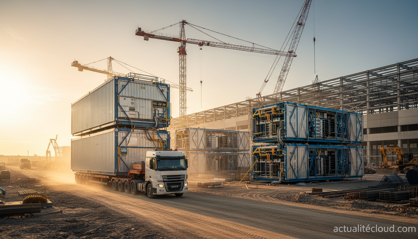 Module préfabriqué de centre de données Amazon Project Houdini