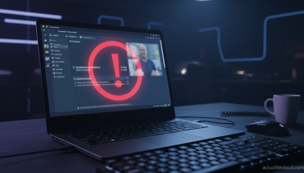 Attaques Microsoft Teams : faux support IT avec alerte de securite sur ecran