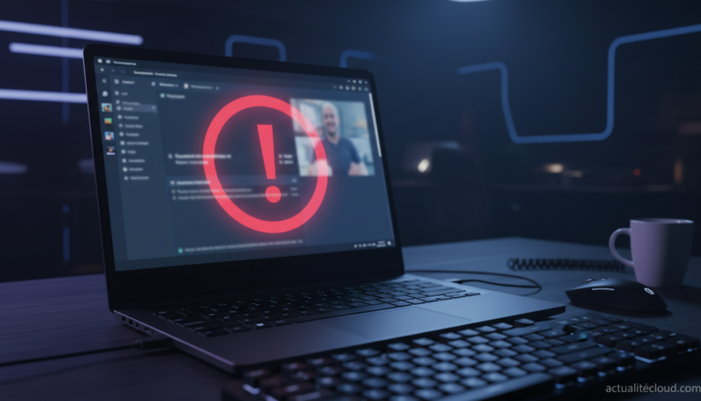 Attaques Microsoft Teams : faux support IT avec alerte de securite sur ecran