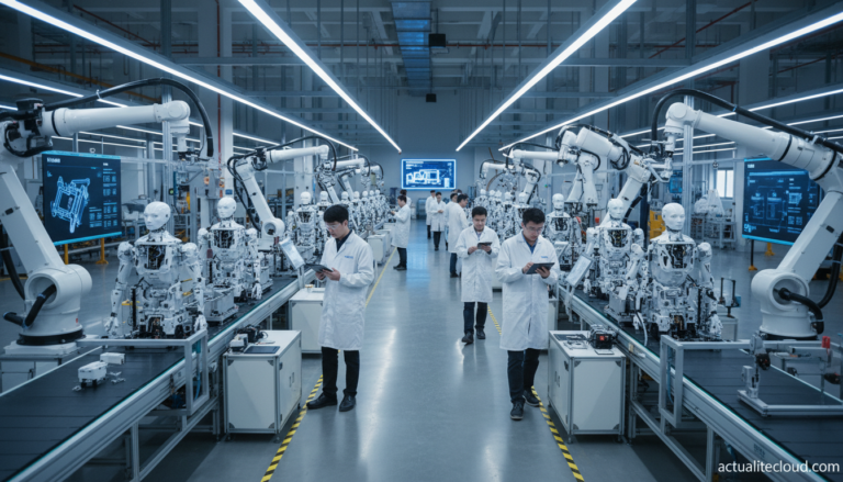 Production de robots humanoïdes en Chine en 2026