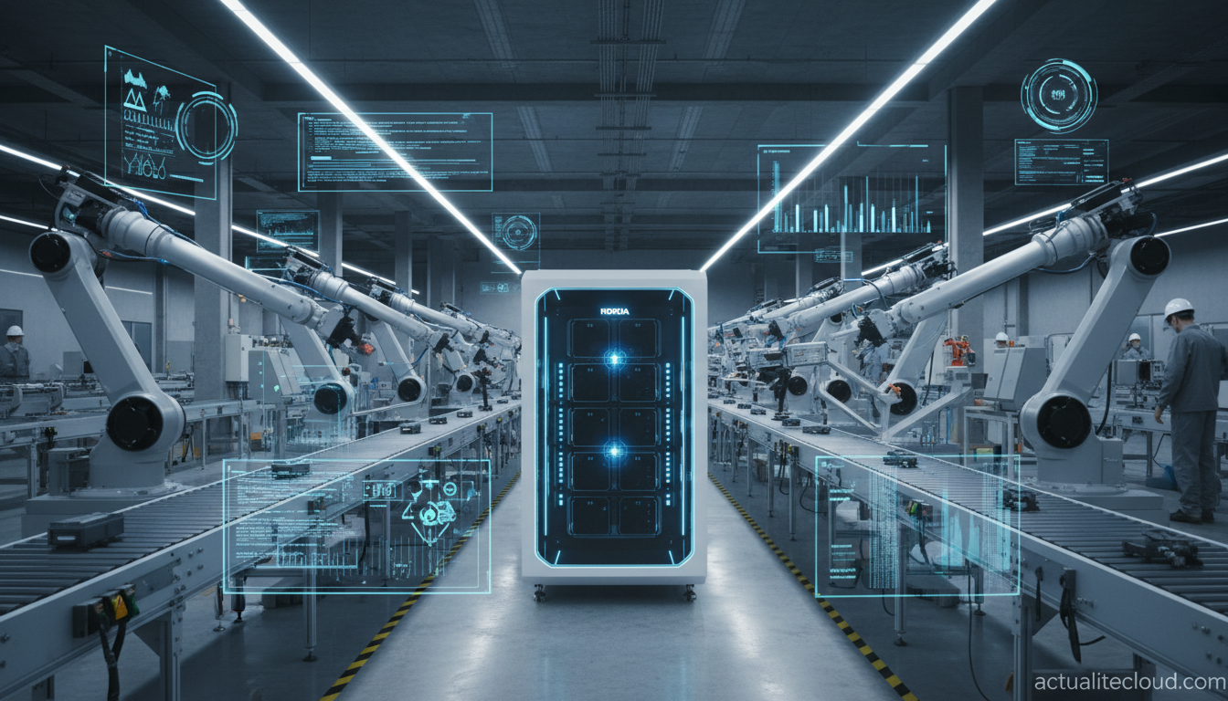 Centre de données industriel Siemens avec IA en edge computing