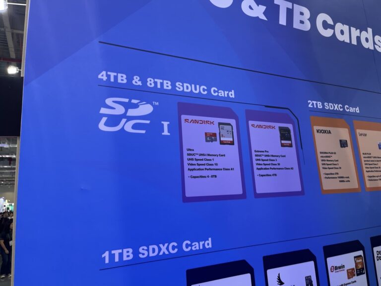 SanDisk prépare des cartes SDUC jusqu'à 8 To, mais elles nécessiteront de nouveaux lecteurs