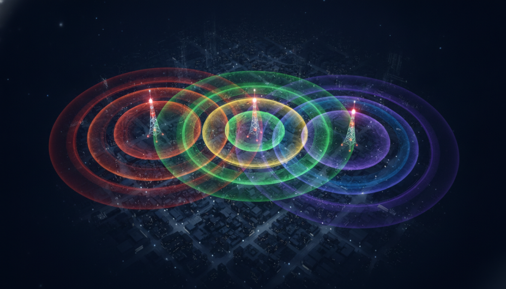 Enchère AWS-3 de la FCC - visualisation du spectre radioélectrique et des réseaux mobiles