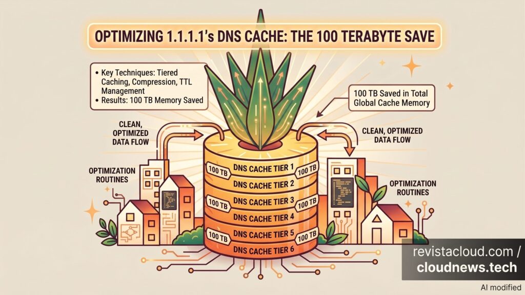 Cloudflare libère 100 To de RAM en optimisant le cache DNS de 1.1.1.1