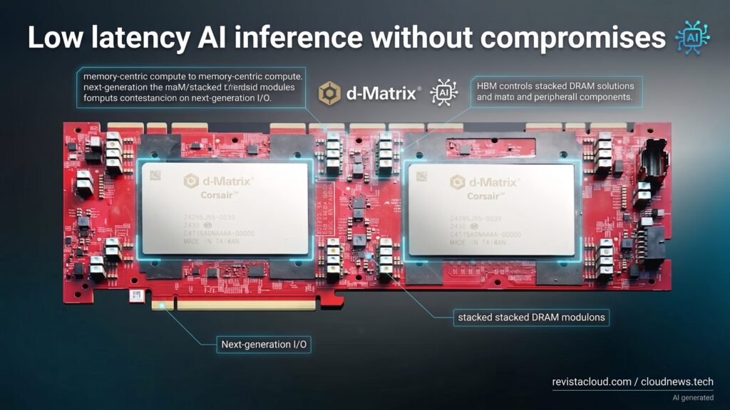 D-Matrix place la DRAM au-dessus de la puce pour atteindre 100 To/s en inférence IA