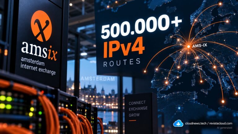 AMS-IX dépasse le demi-million de routes IPv4 sur ses serveurs d'Amsterdam
