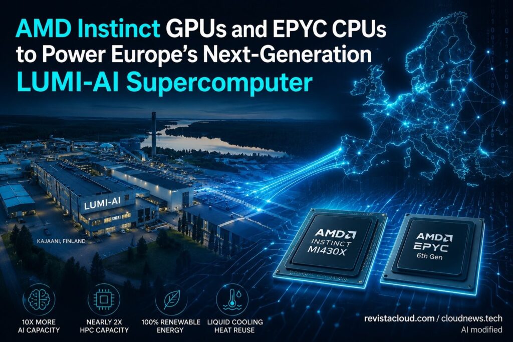 L'Europe prépare LUMI-AI, un superordinateur avec GPU AMD pour l'IA et la science