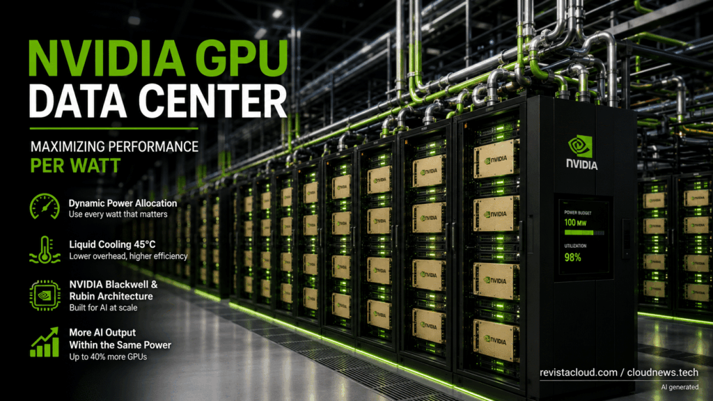 NVIDIA souhaite augmenter de jusqu'à 40 % la capacité de GPU dans les centres de données sans augmenter la consommation d'énergie