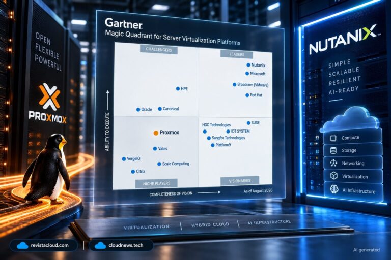 Nutanix en tête du nouveau classement de Gartner, mais Proxmox change la donne