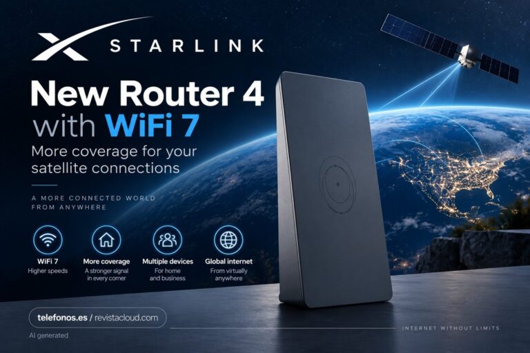 Starlink lance le routeur 4 avec WiFi 7 et une meilleure couverture pour ses connexions par satellite