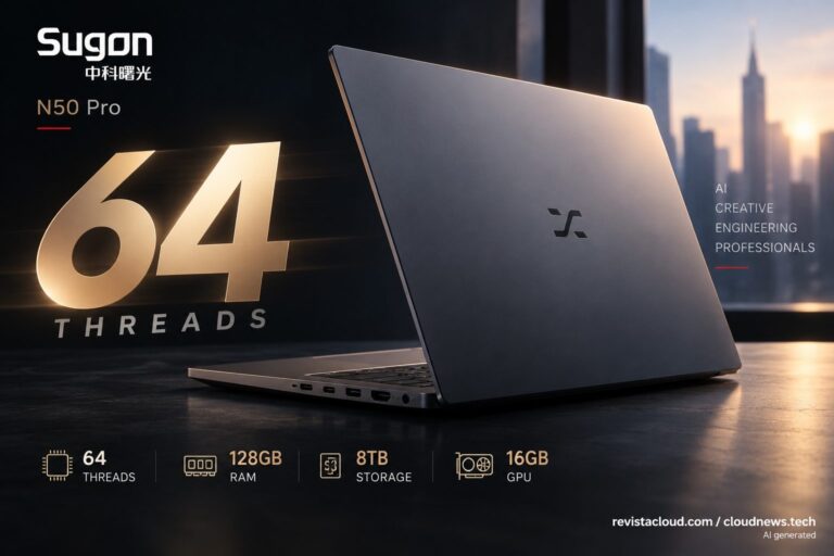 Sugon N50 Pro : La Chine apporte 64 fils à un portable de seulement 1,69 kg