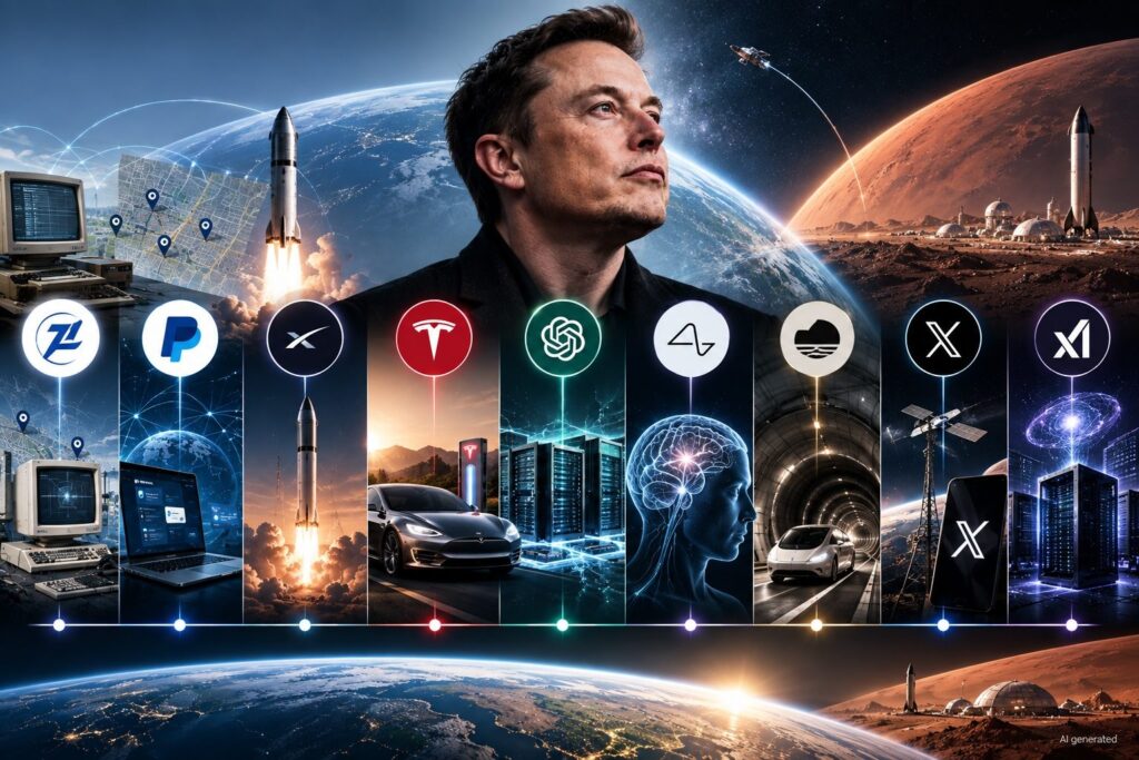 Voici à quoi ressemblerait le LinkedIn d'Elon Musk : huit entreprises et 30 ans de technologie