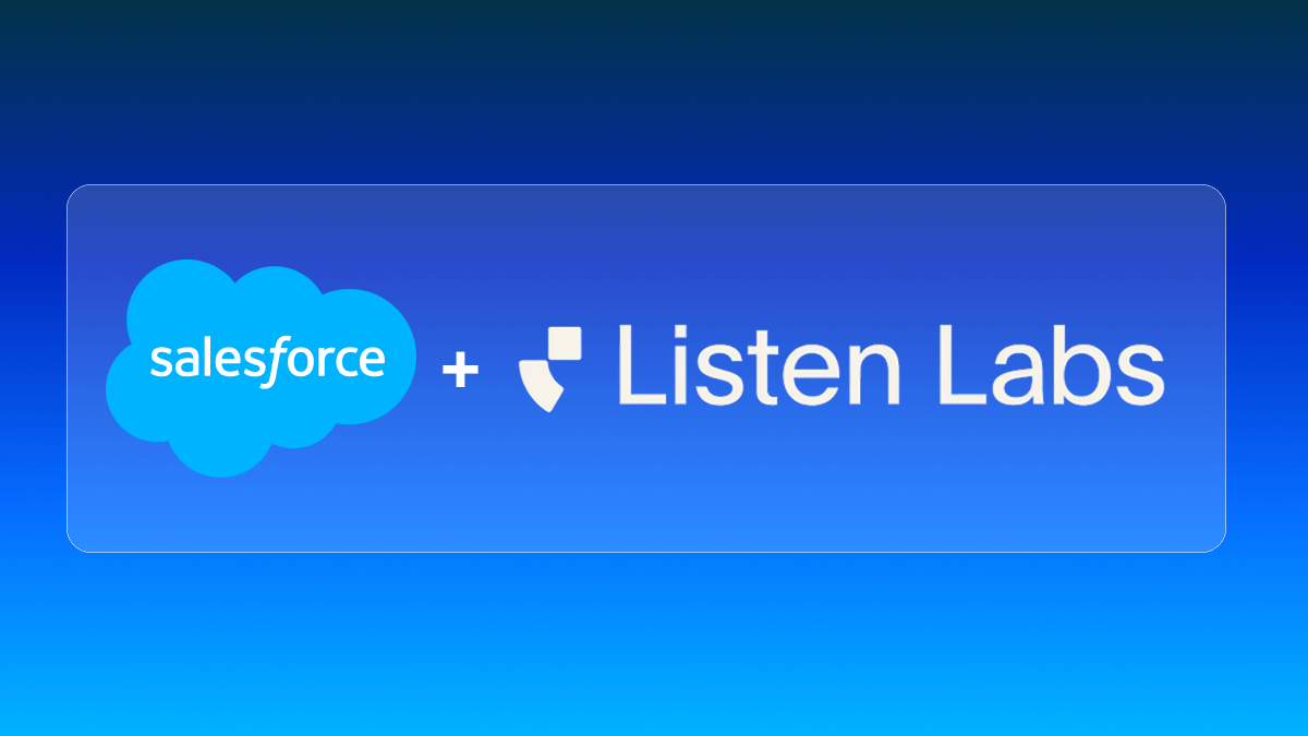 Salesforce achète Listen Labs pour transformer les conversations avec les clients en données pour l'IA