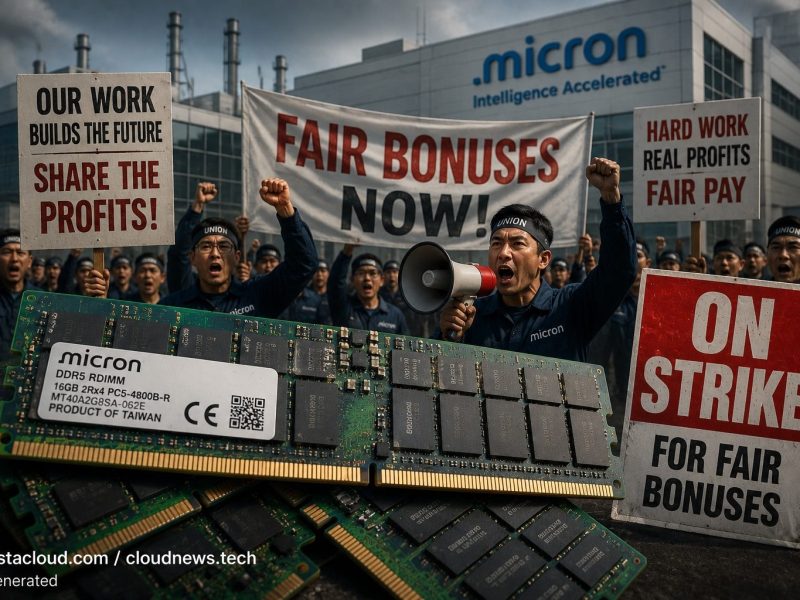 10 000 employés de Micron menacent de faire la grève lors de la flambée de la mémoire