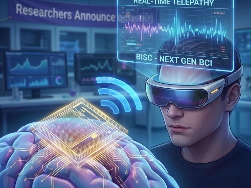 BISC : la puce cérébrale sans fil qui rapproche la « télépathie » en temps réel