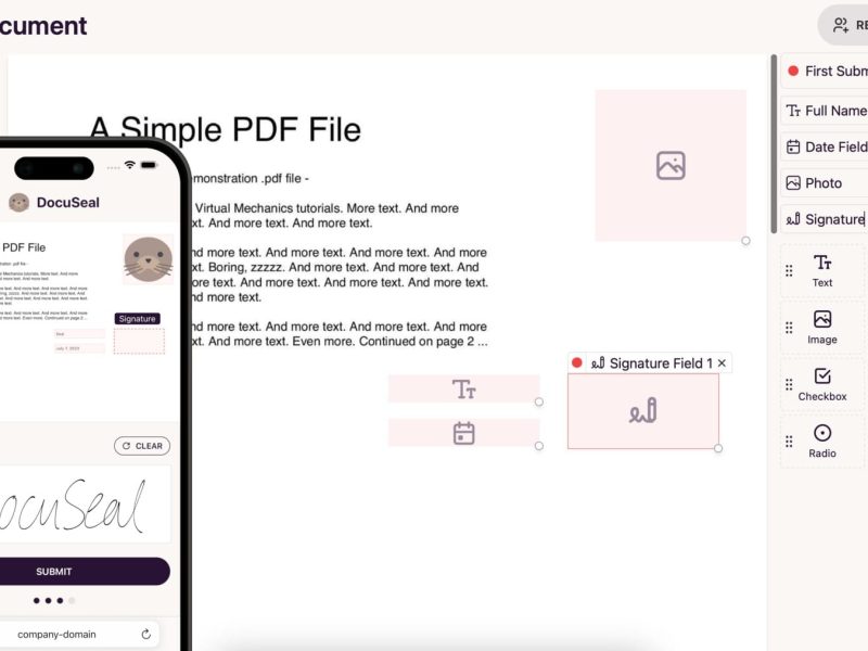 DocuSeal : l'alternative open source à Docusign axée sur l'auto-hébergement