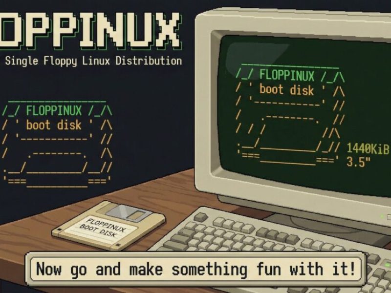 FLOPPINUX : le défi d’installer Linux « moderne » sur une disquette de 1,44 Mo redevient possible (avec astuce et beaucoup d’ingénierie)