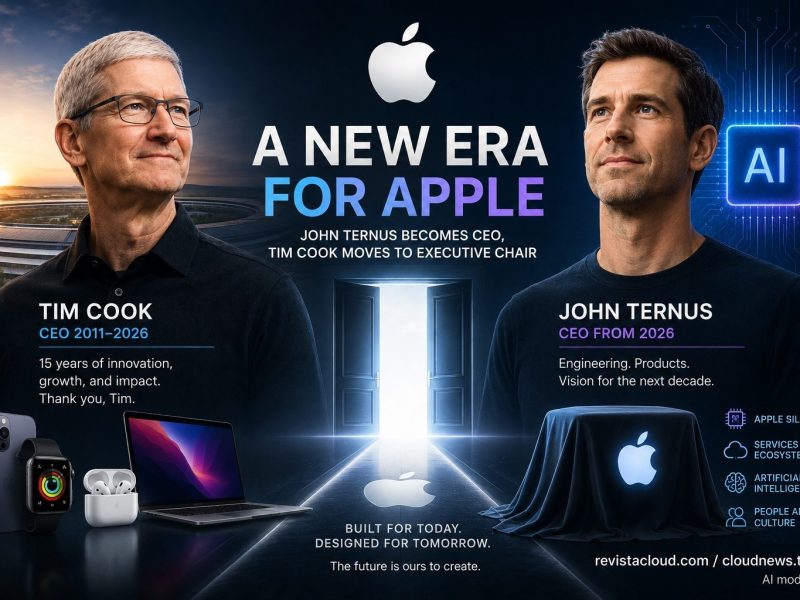 John Ternus prend le relais d'Apple après 15 ans de Tim Cook en tant que PDG