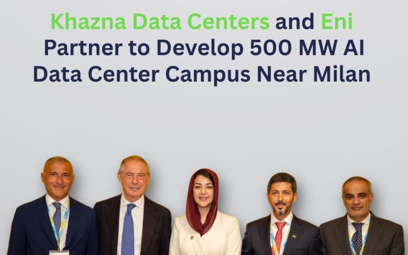 L'Italie accueillera un campus de données de 500 MW pour l'intelligence artificielle grâce à l'alliance entre Khazna Data Centers et Eni
