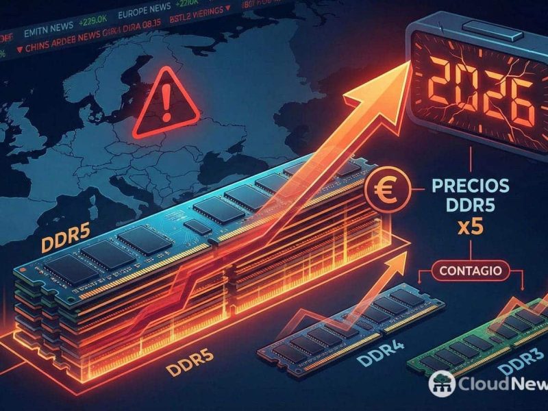 La RAM explose en Europa : la DDR5 « quintuplie » les prix dans certains cas et 2026 prévoit plus de tension