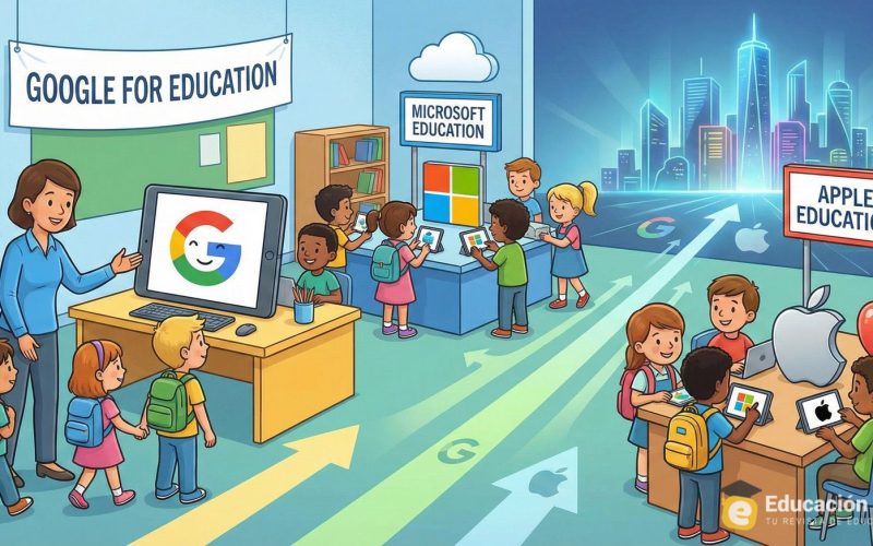 La salle de classe comme champ de bataille numérique : Google, Microsoft et Apple en concurrence pour "l'utilisateur du futur"