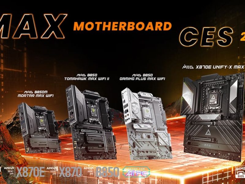 MSI transforme le PC « vitrine » en un écosystème de montage : cartes AM5 MAX, protection active du connecteur 12V-2x6 et refroidissement avec OLED incurvé à l'CES 2026