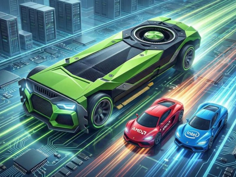 NVIDIA continue de dominer le marché des GPU dédiés avec 92 %, mais AMD et Intel commencent à recouvrir du terrain